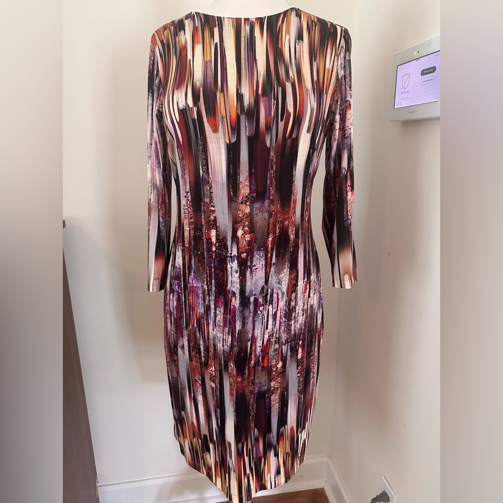 Karen Kane Black and White Sheath Dress Long Sleeve